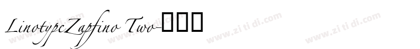 LinotypeZapfino Two字体转换